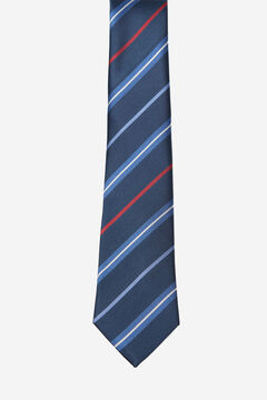 Cortefiel Striped tie Navy