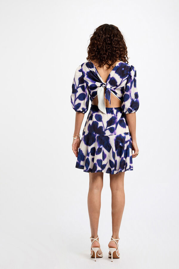 Morgan Vestido estampado flare Multicolorido