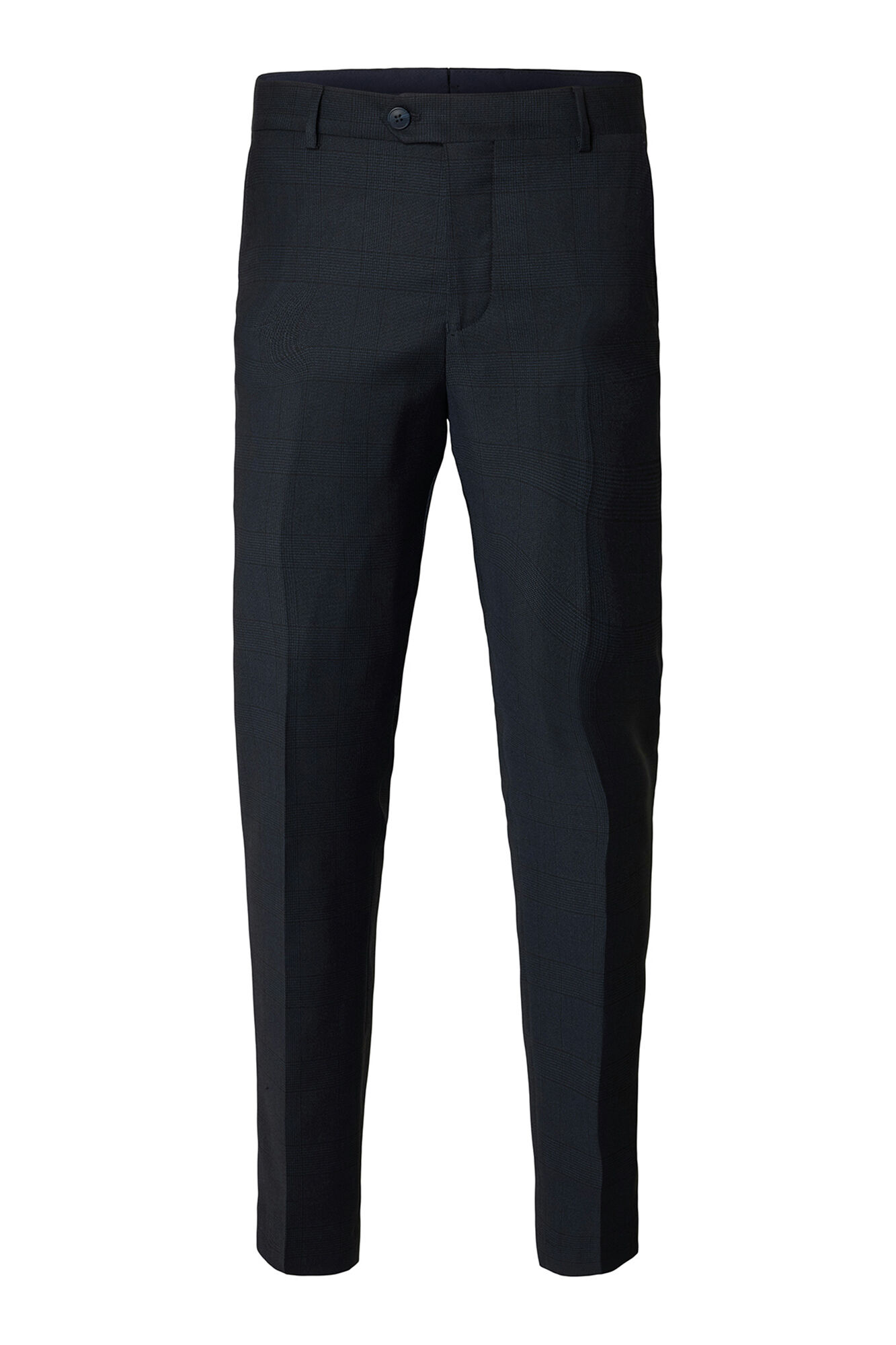 Selected Cal&ccedil;a de terno xadrez slim fit 