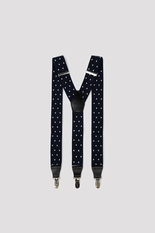 Cortefiel Polka-dot elastic strap Navy