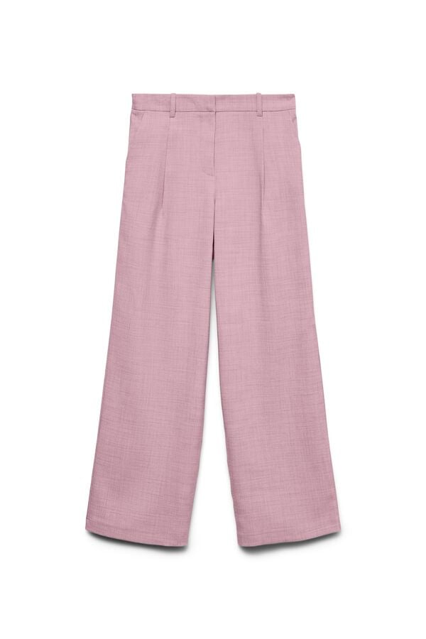 Vero Moda Pantal&oacute;n wide leg de vestir Coral
