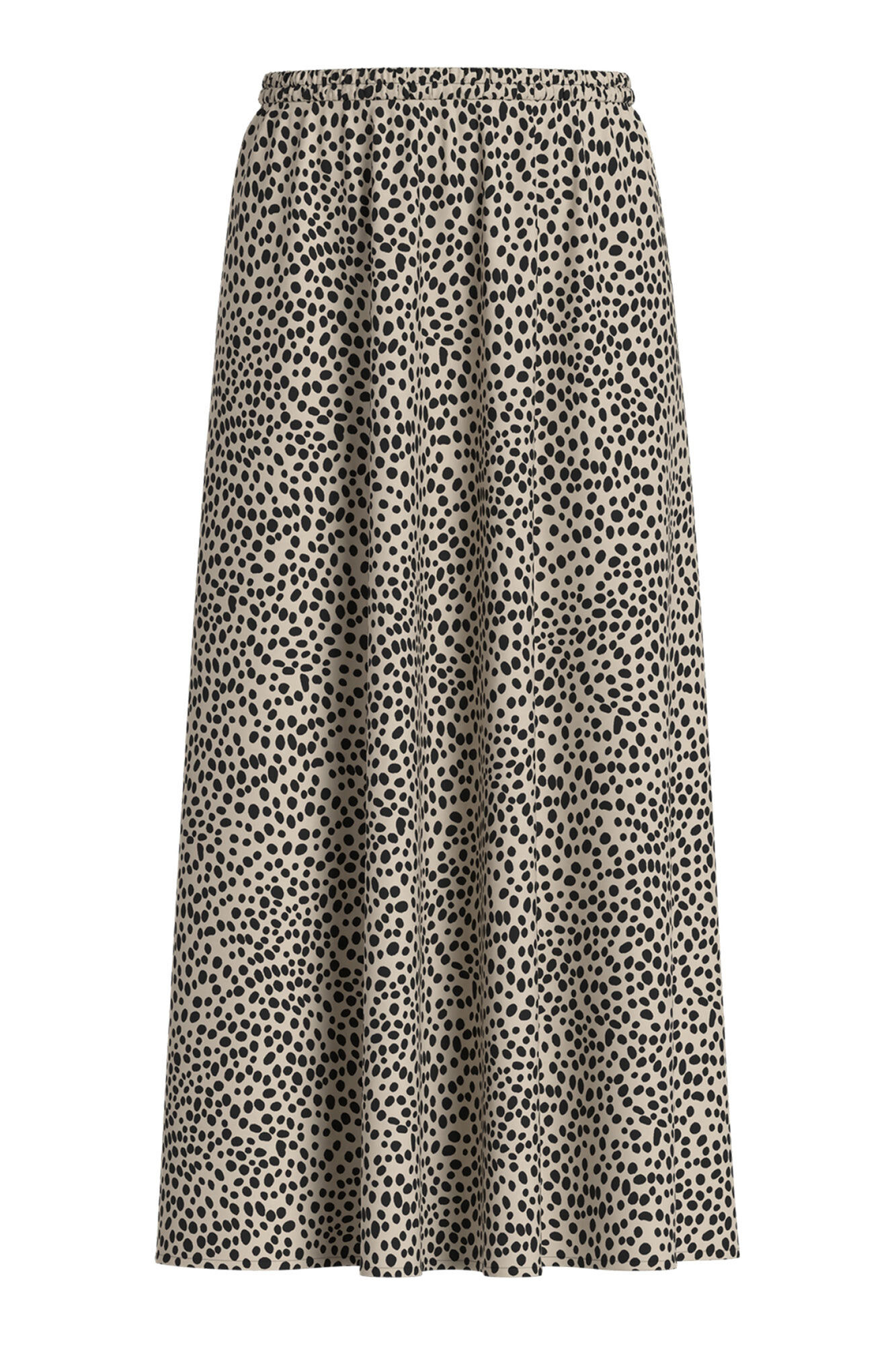 Vila Saia midi estampada em viscose