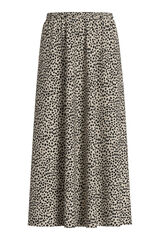 Vila Saia midi estampada em viscose Impress&atilde;o