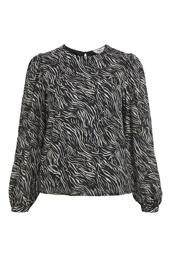 Cortefiel Sustainable fabric blouse Printed grey