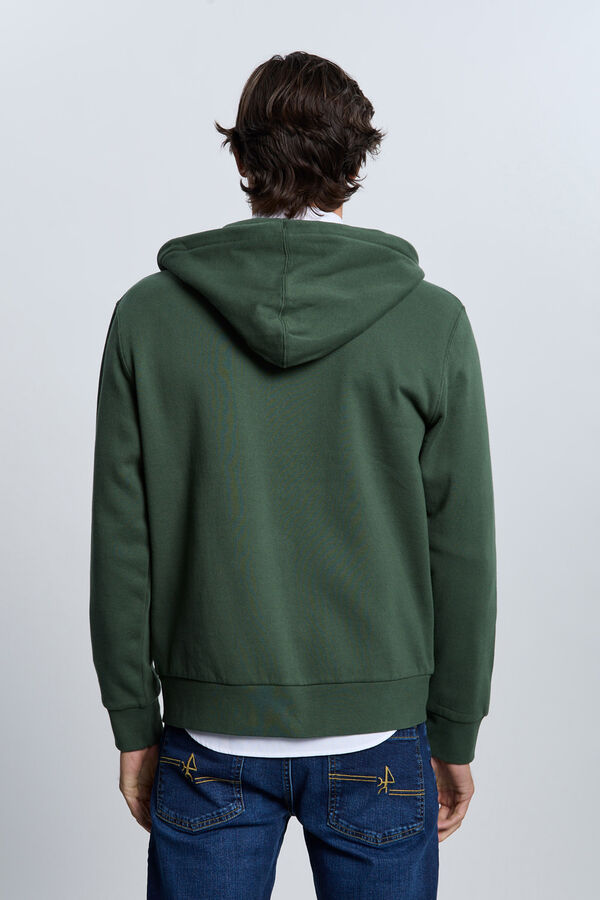 Valecuatro Moletom com sweatshirt e fecho-&eacute;clair verde Verde
