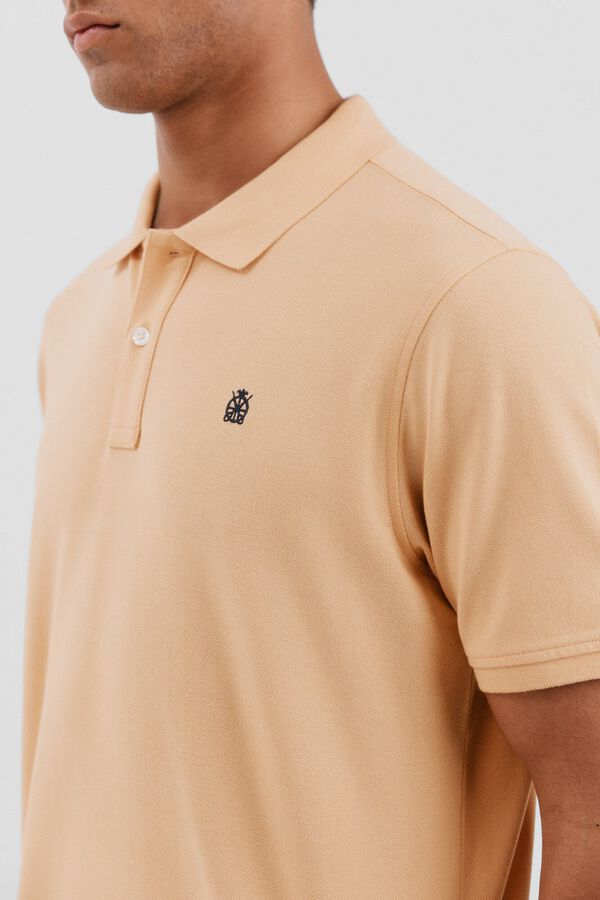 Cortefiel Basic piqué polo shirt Yellow