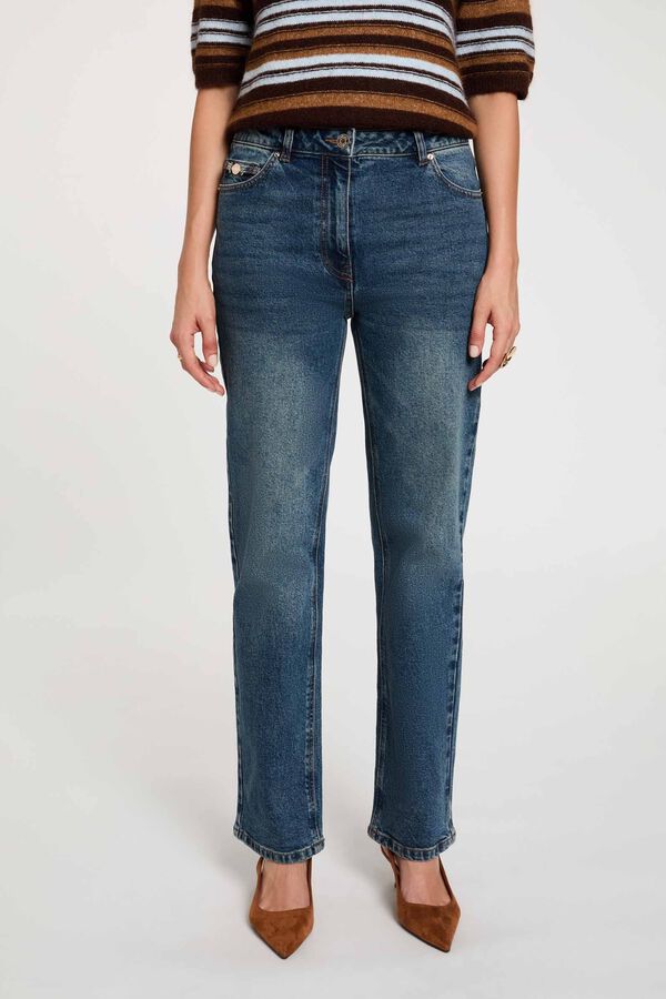 Morgan Jeans retos de cintura alta Azul