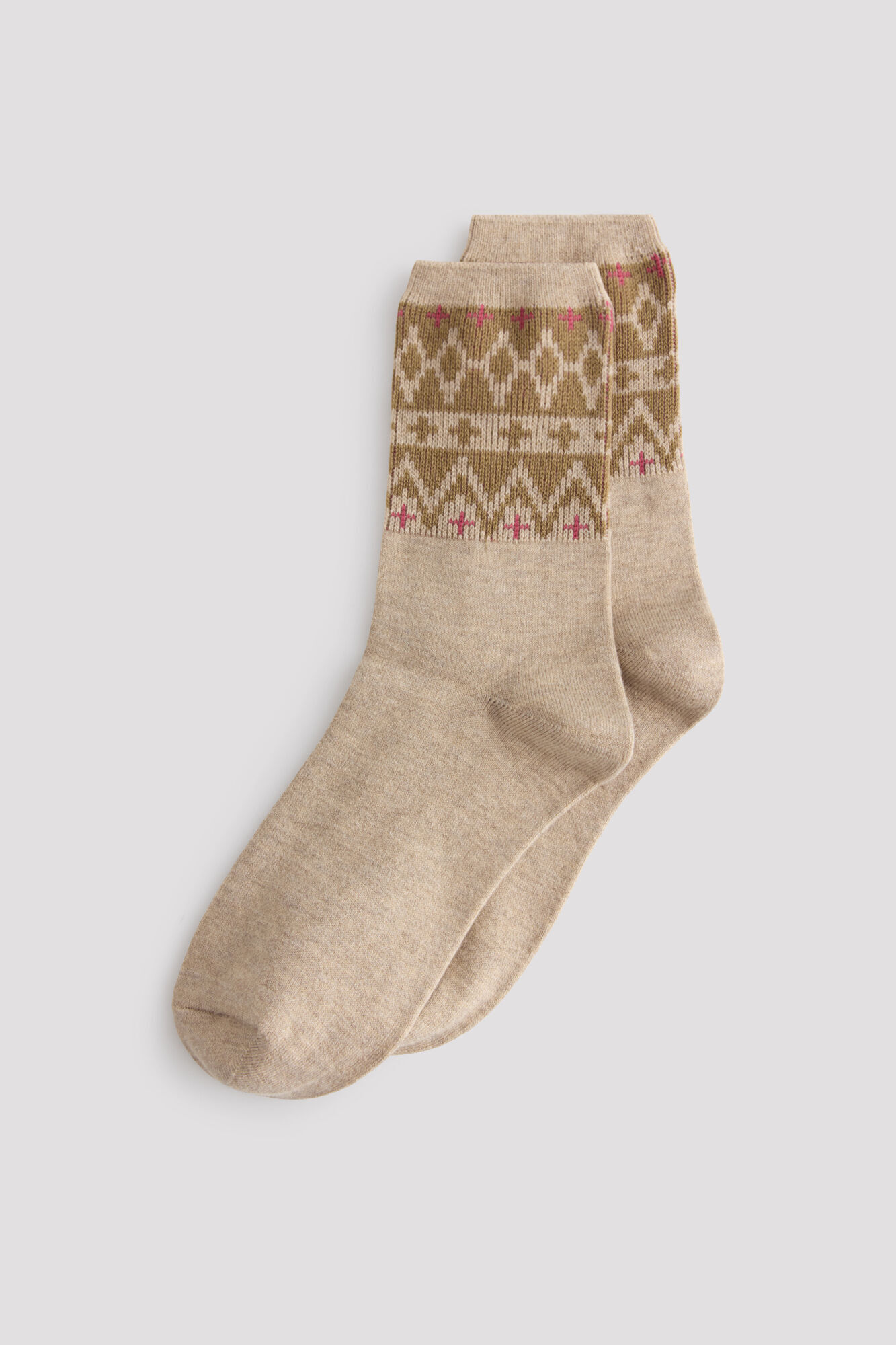 Cortefiel Border print long socks