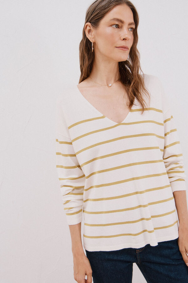 Cortefiel V-neck jumper Multicolour