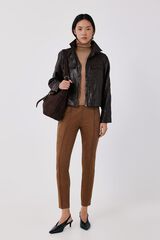 Cortefiel Legging de mujer de efecto ante Beige