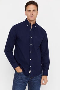 Cortefiel Plain Oxford shirt Navy
