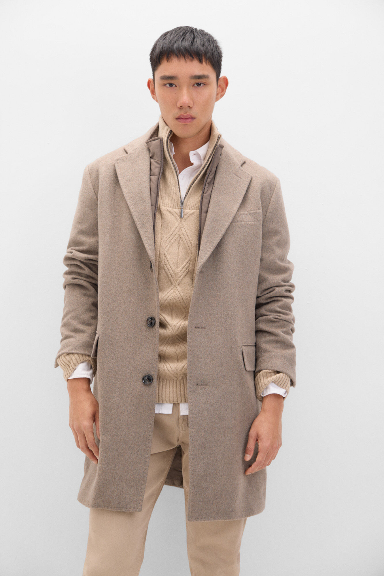 Mens overcoat with removable liner cheap