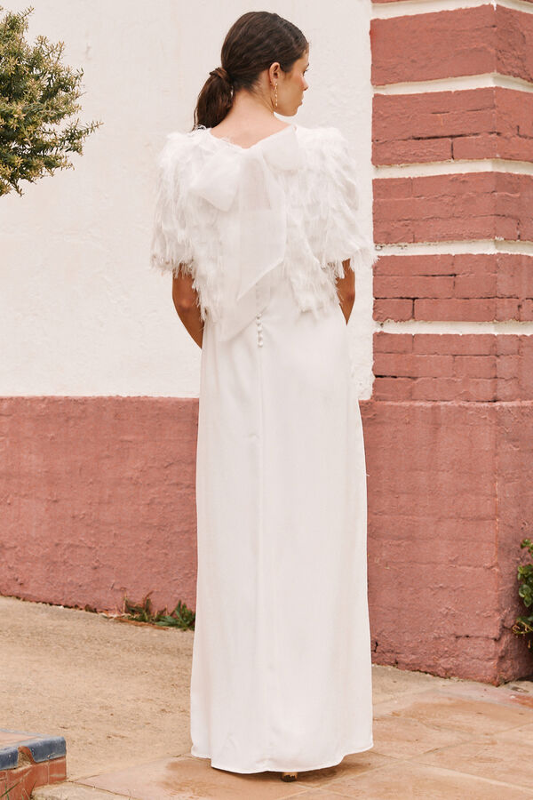 Cortefiel Vestido de noiva Lavanda Branco