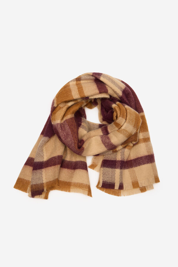 Cortefiel Checked scarf Multicolour