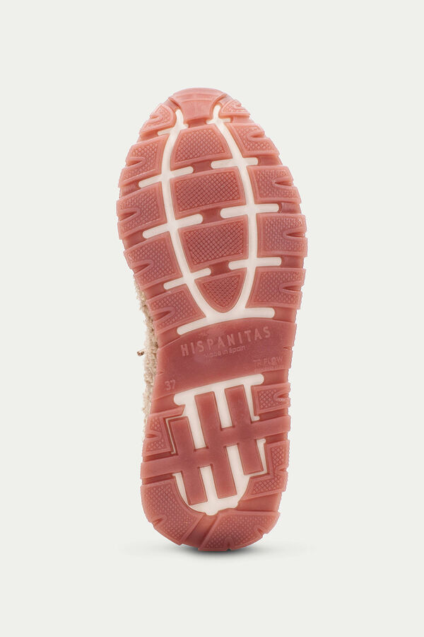 Hispanitas Tênis esportivo KANSAS com cadarço de nylon elástico Castanho