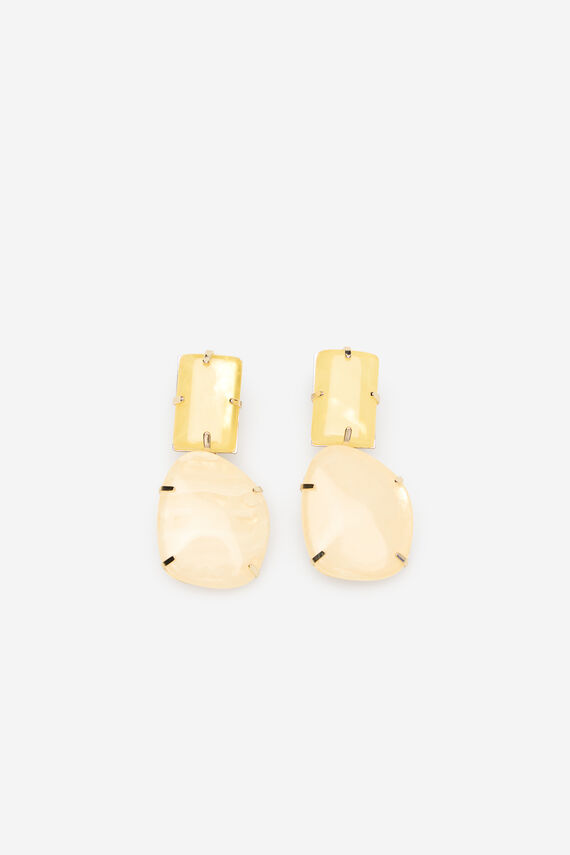 Pendientes piedra resina