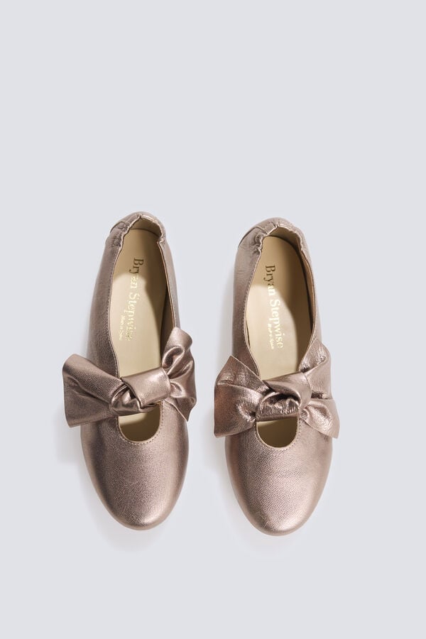 Bryan Stepwise Mika leather ballet flats Brown