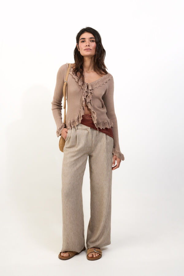 Slowlove Pantal&oacute;n flu&iacute;do &iacute;ndigo Nude