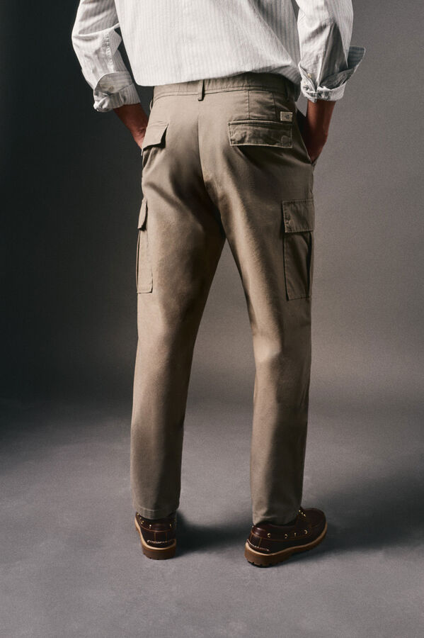 OOTO Calças cargo slim fit Verde