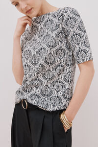 Cortefiel Essential boat neck T-shirt
