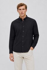 Selected Camisa aos quadrados Regular Fit Preto