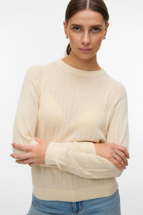 Vero Moda Camisola de malha fina Tostado