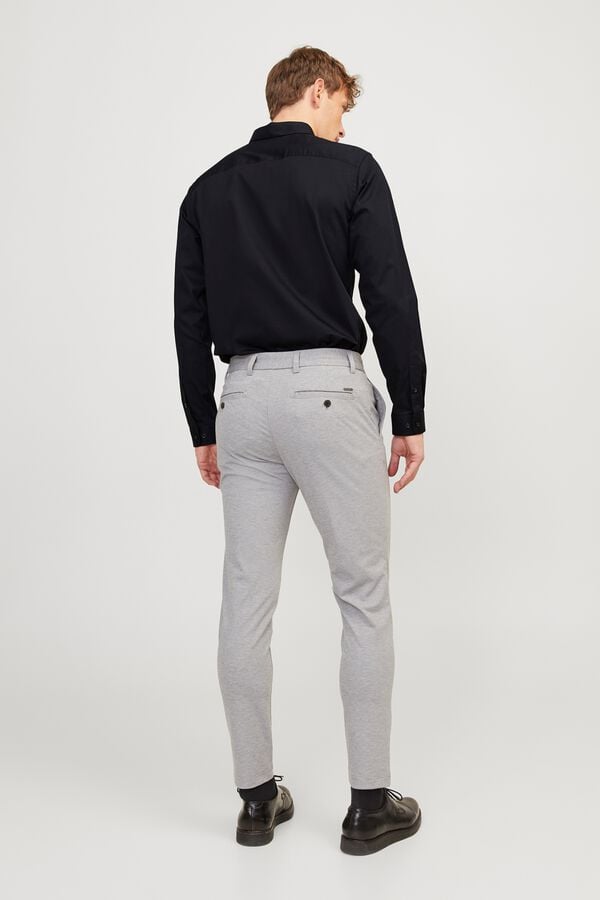 Jack & Jones Camisa slim fit em algod&atilde;o Preto