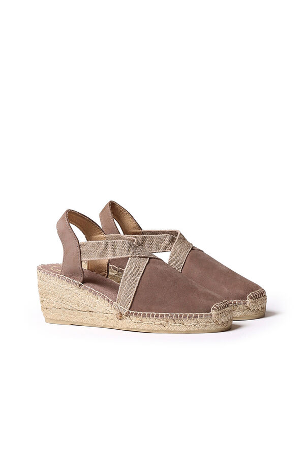 Toni Pons Espadrille de camurça com elástico Tostado