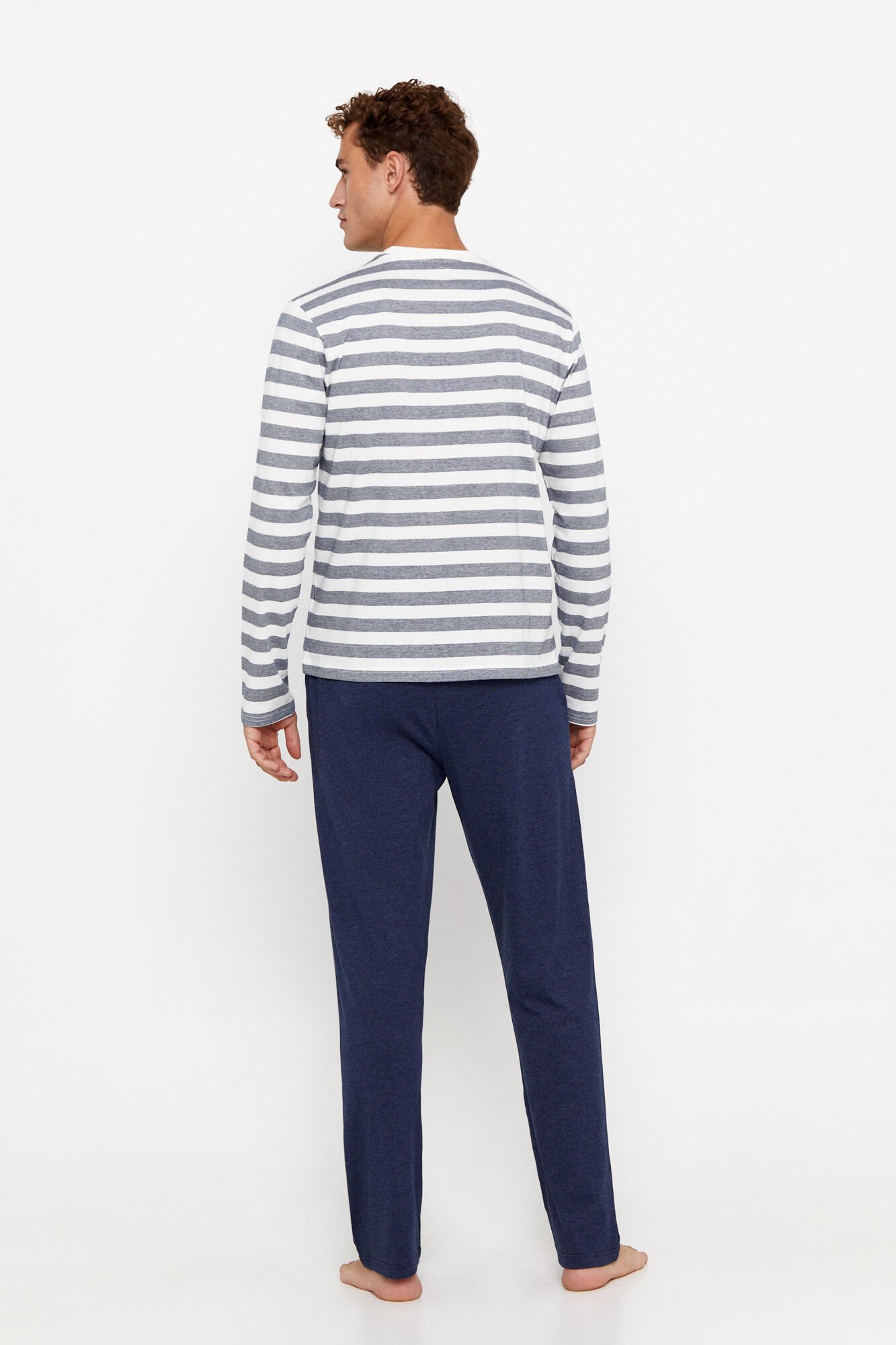 Mens jersey discount knit pajamas