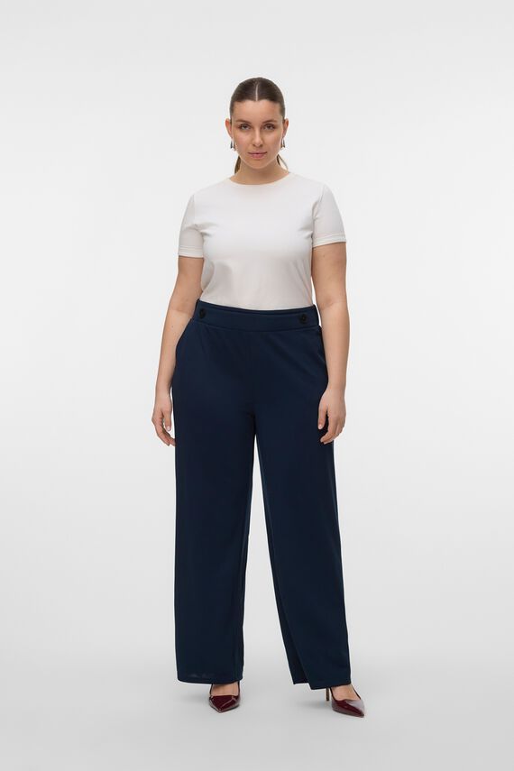Pantalón fluido de pierna ancha