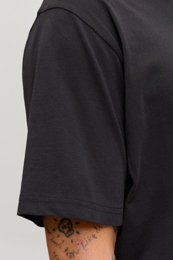 Jack & Jones Regular fit logo T-shirt Black