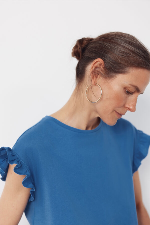 Cortefiel Camisola b&aacute;sica folho Azul