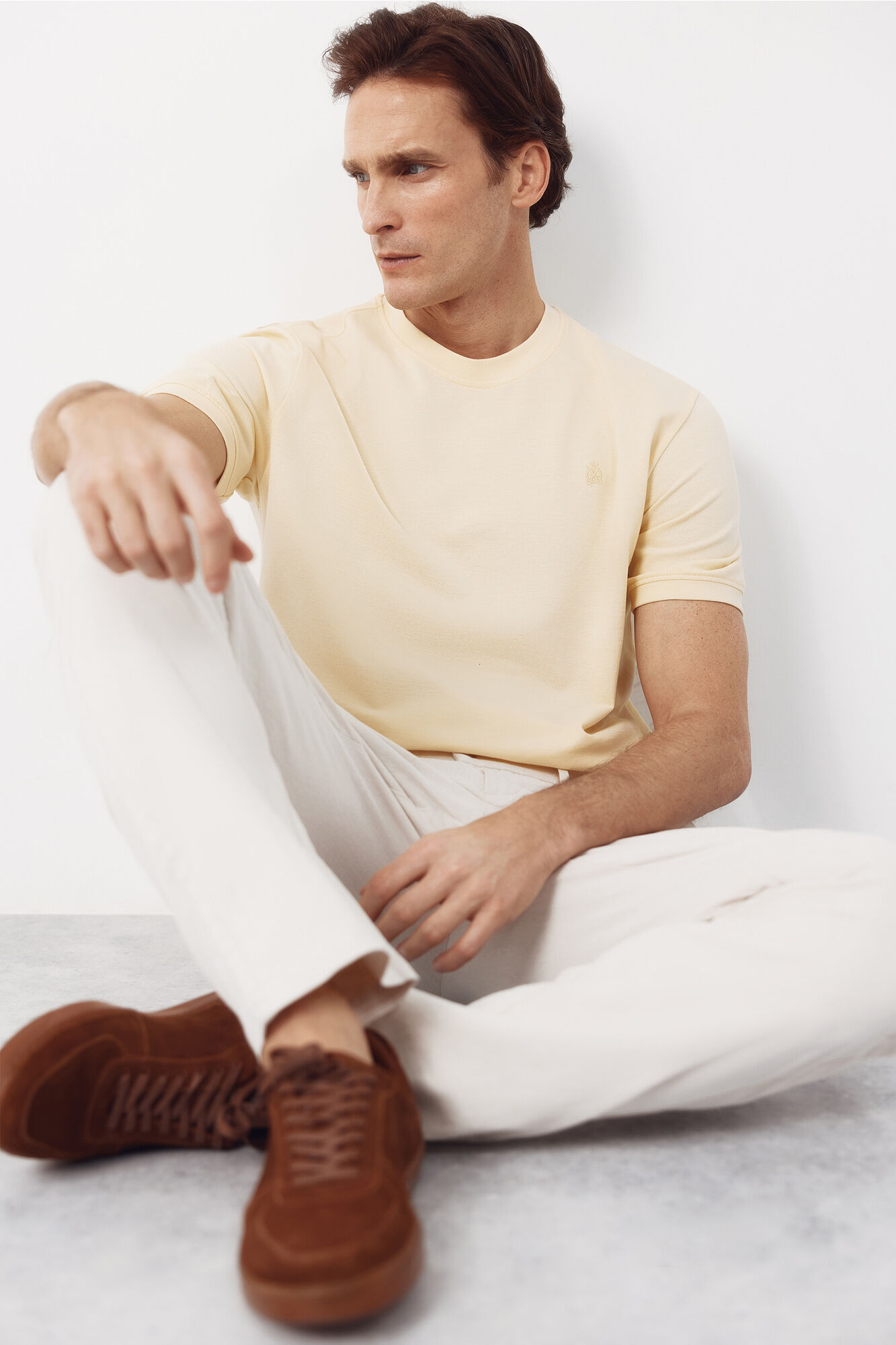 Cortefiel Piqu&eacute; basic T-shirt