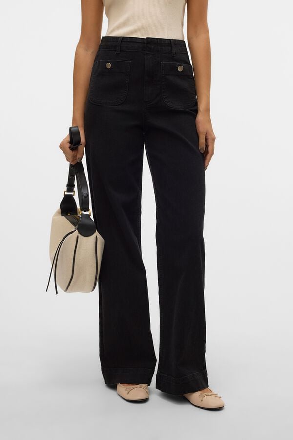 Vero Moda Wide leg jeans Black