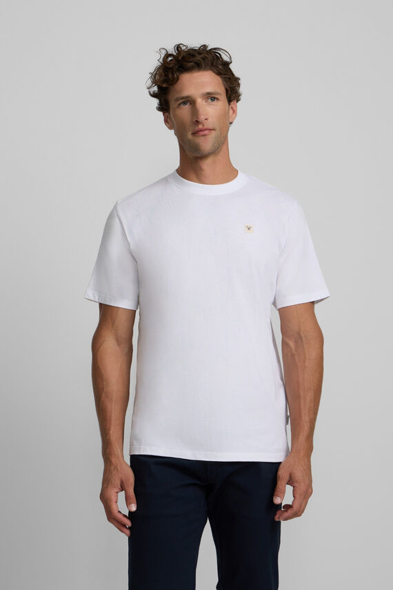 Camiseta lisa minilogo parche