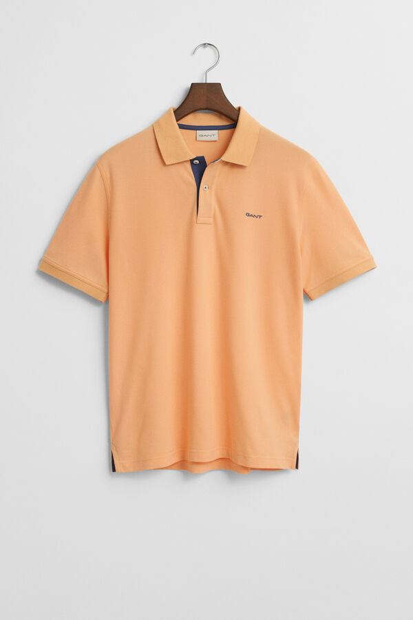 Gant Polo piqué contrastante Laranja