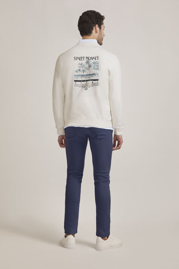 Street Monkey Sweatshirt da moda  Ecru