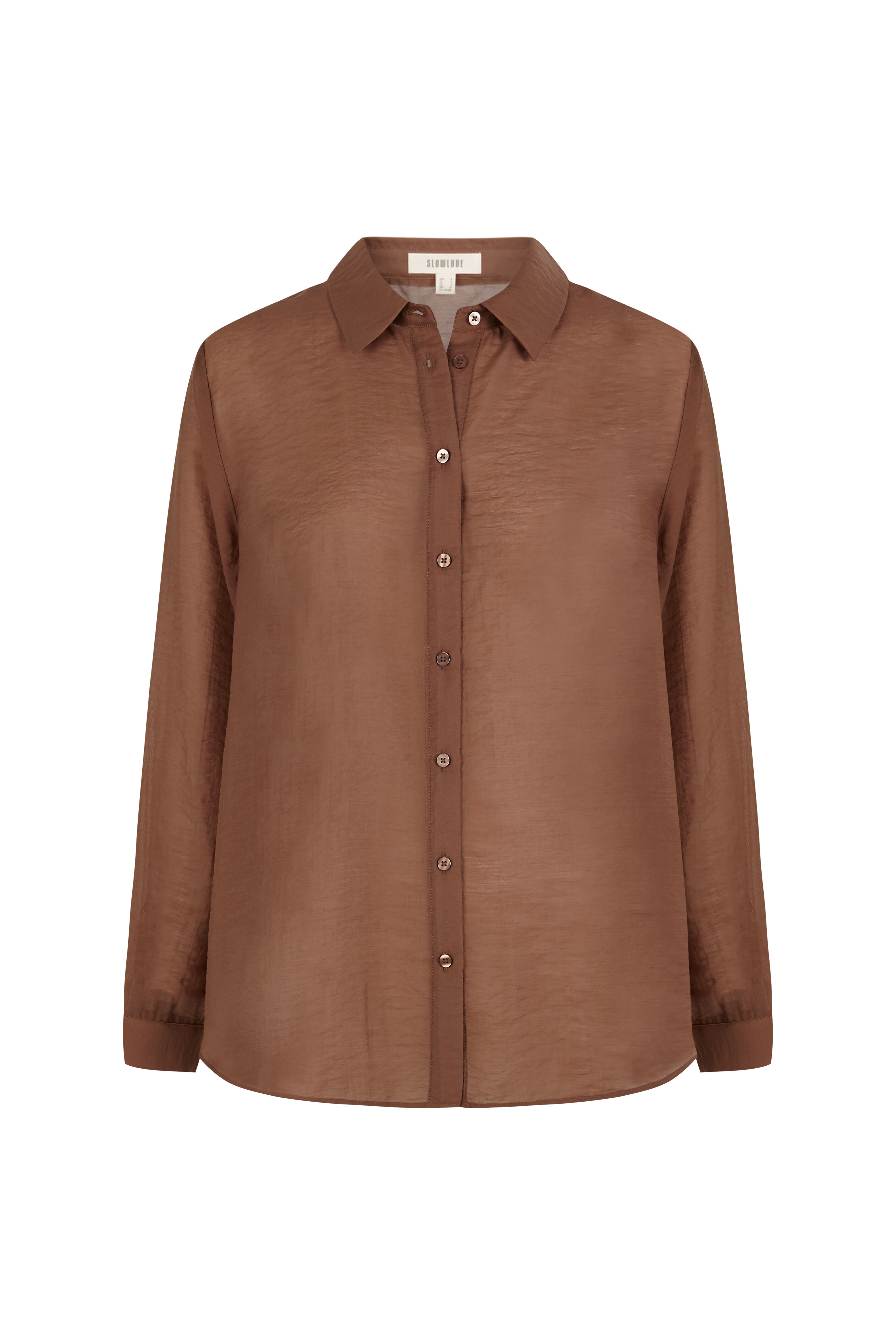 Slowlove Camisa em organza