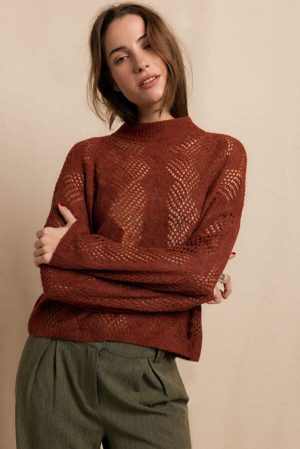 Slowlove Camisa Perkins vazada Laranja