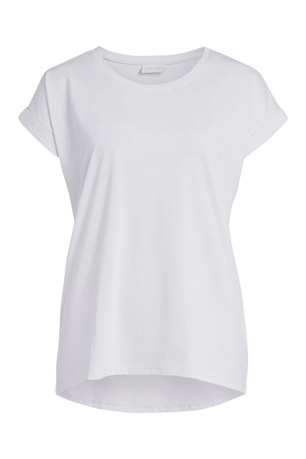 Cortefiel T-shirt de manga curta algodão Branco