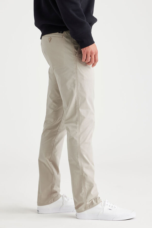 Cortefiel Pantalones chinos skinny fit Original Beige