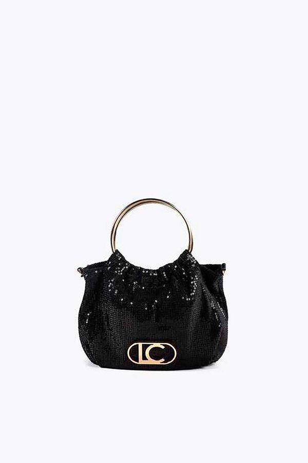 Lola Casademunt Bolsito asa metalizada Negro