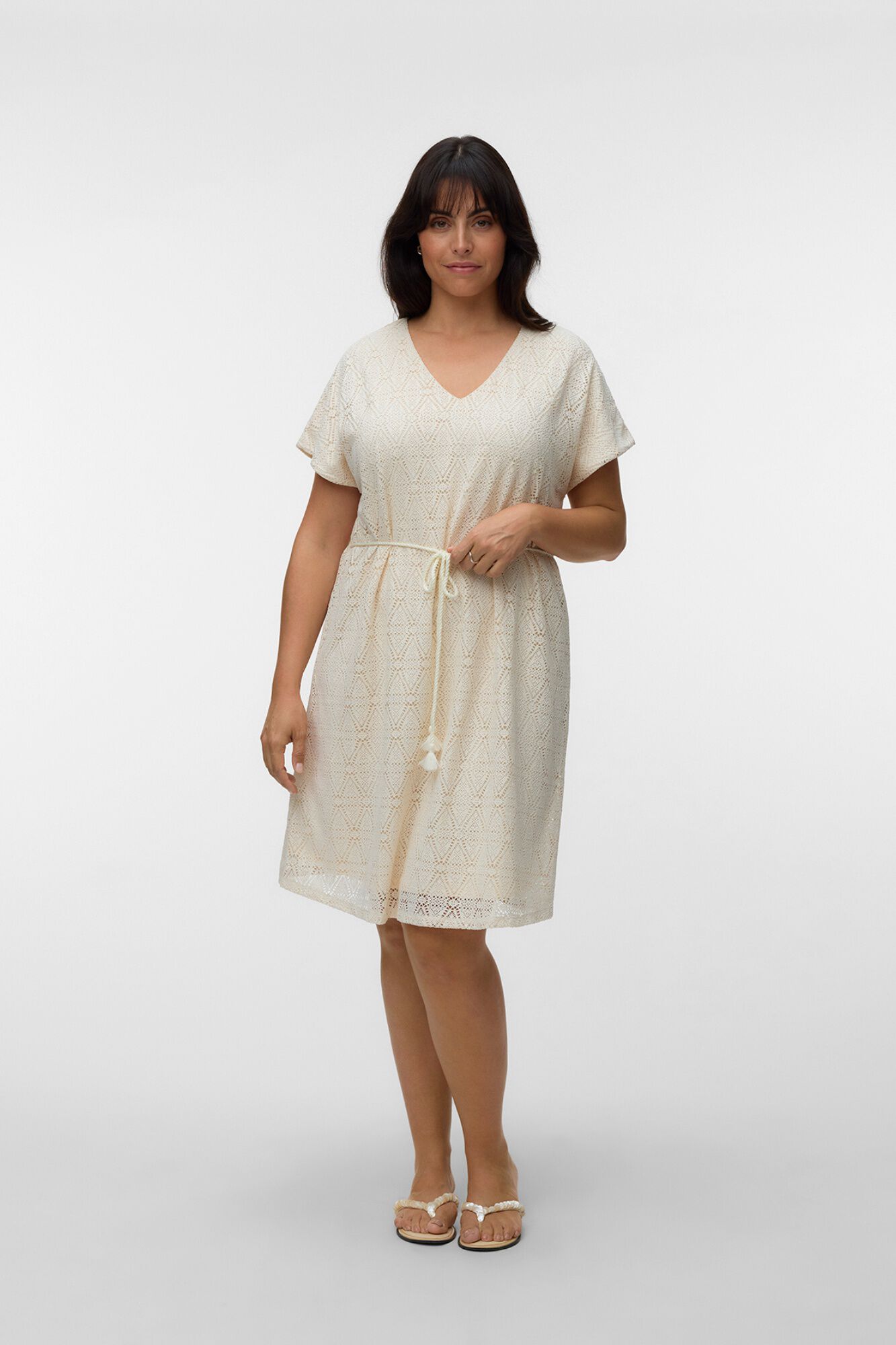 Vero Moda Curve Vestido curto gola em bico tamanho grande