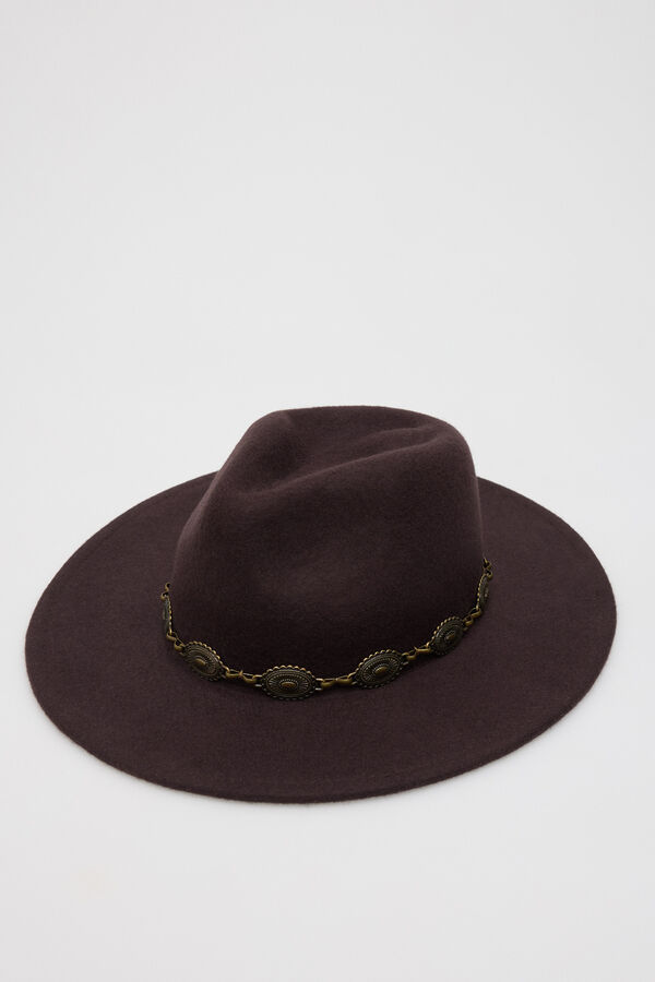 Cortefiel Chain hat Brown