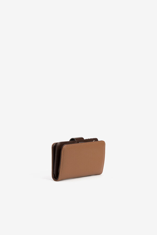 Vilanova Tricolour medium purse Camel