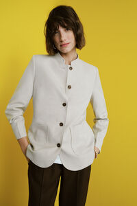 Cortefiel Chaqueta con cuello mao