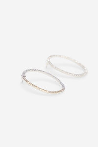 Cortefiel Brincos de argola com strass