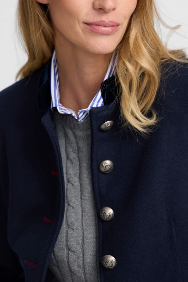 Silbon Sobretudo longo de marinheiro Azul