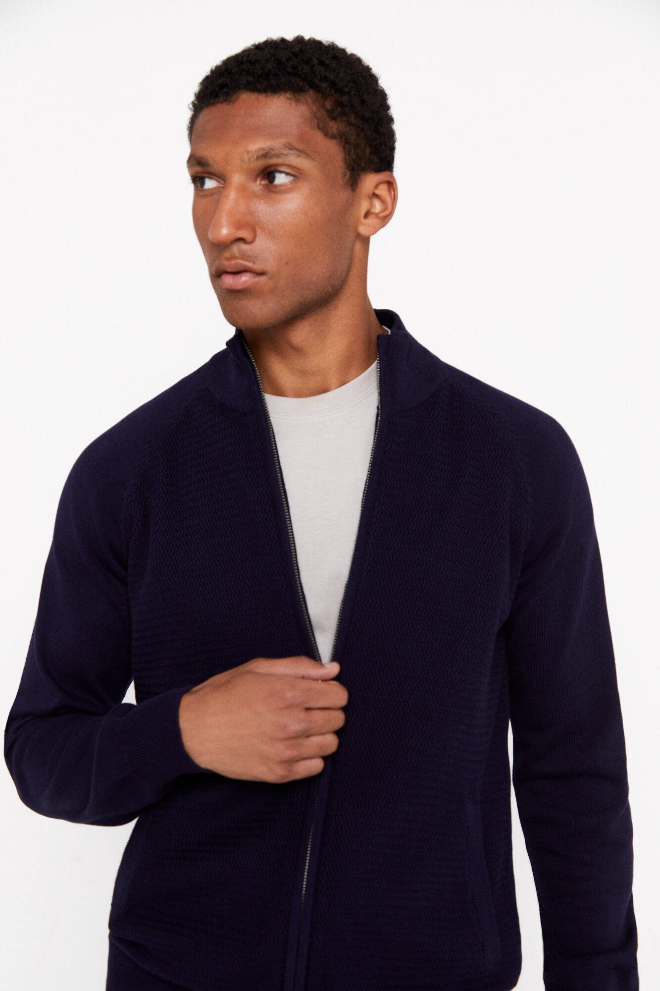 Mens cotton sale cardigan