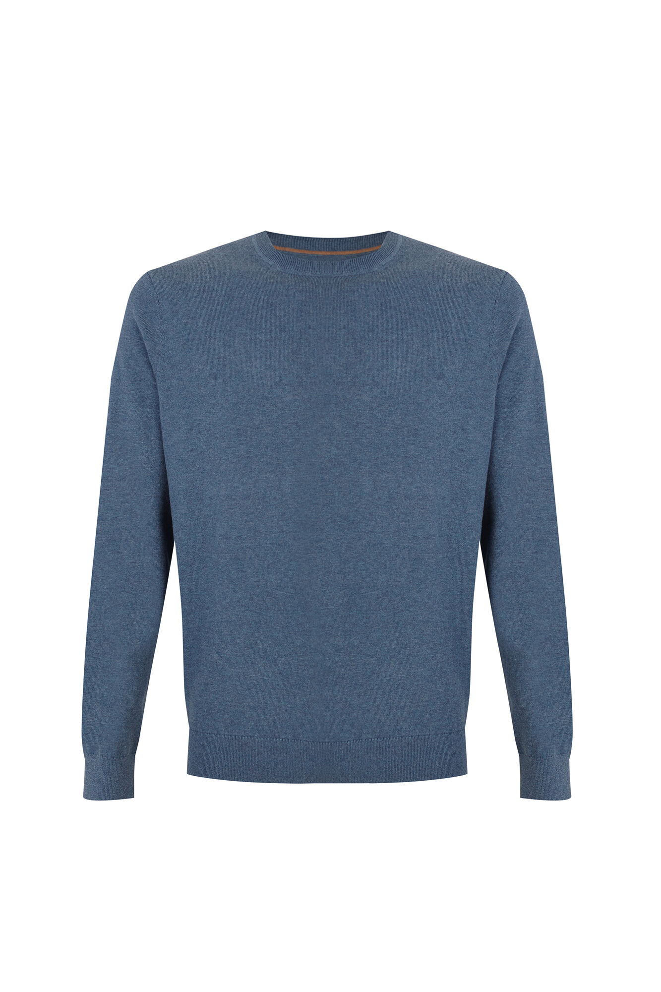 Cortefiel Cotton cashmere knit crew neck jumper